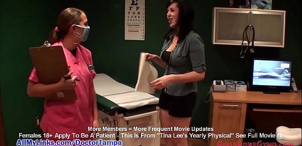  $CLOV - Tina Lee Comet Gets Embarrassed During Yearly Gyno Exam By Doctor Tampa & Nurse Angel Rose At GirlsGoneGyno.com